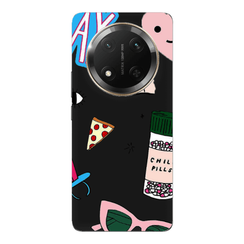 Honor Magic 7 Lite Chill Black Colored Silicone TPU Θήκη